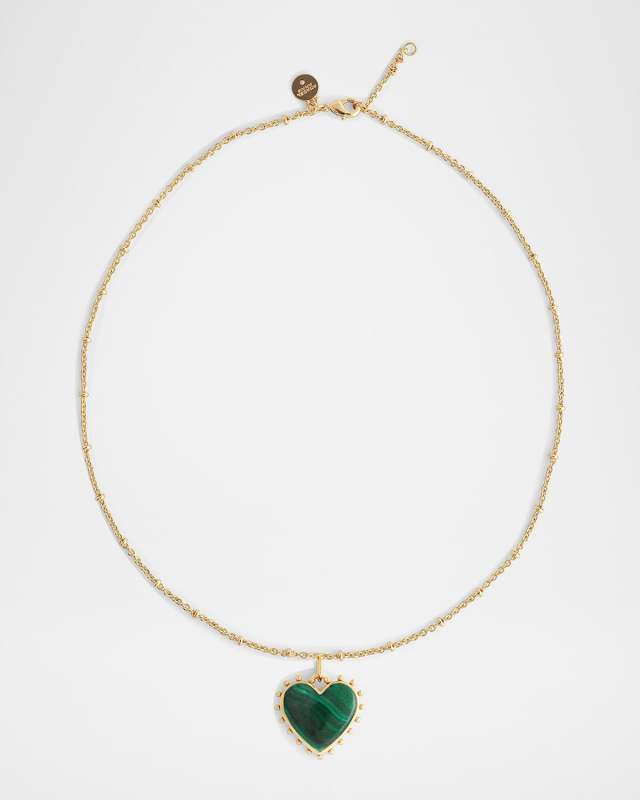 Heart Stone Pendant Necklace